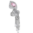 thumbnail image 1 of Bague en Laiton Rhodié avec AAA Grade CZ&44; Rose - Taille 7, 1 of 1