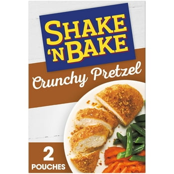 Shake 'N Bake Crunchy Pretzel Seasoned Coating Mix, 4.6 oz Box, 2 ct Packets