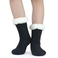 thumbnail image 4 of Slipper Socks for Women with Gripper - Winter Non Slip Thick Fuzzy Socks - Warm Cozy Christmas Gift 1/2Pairs, 4 of 6