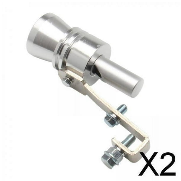 Silenciador Del Tubo de Simulador de Silbato de Plata Sonido Whistler Tamaño de Xl 2 piezas
