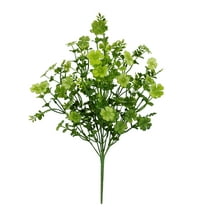 Mainstays Indoor 19 in Artificial Polyester 4-Leaf Clover Bush, Greenery Color