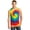 Rainbow, variant on Port & Company Tie Dye Tank Top-S (Kelly)