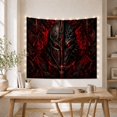 thumbnail image 5 of Intense Demonic Skull in Fiery Abyss, Dramatic Fantasy for Dark Art Fans, Dark Fantasy Decor, Halloween Gift, Tapestry Wall Hanging for Gaming Room and Bedroom, 5 of 7