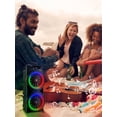 thumbnail image 5 of golytefs Bluetooth-compatible Speaker Loud Boombox with Double Subwoofer Deep Bass Lights, 5 of 9