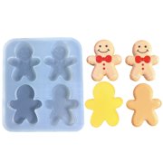 BQBQERT Silicone Cake Mold Fondant Gingerbreads Man Shaped Baking Tools Silicone Candy Suitable for Holiday Baking