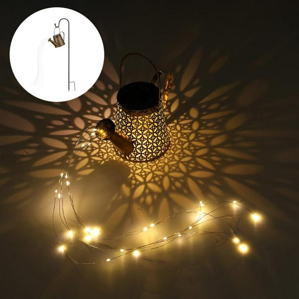 Ducha Regadera Luces de a Prueba de Agua Decoración de Jardín Solar LED Lámpara de Arte Luces de Hadas de Cadena Al Aire Libre para Casa Patio P Gancho de tipo s Macarena Luz de estaca