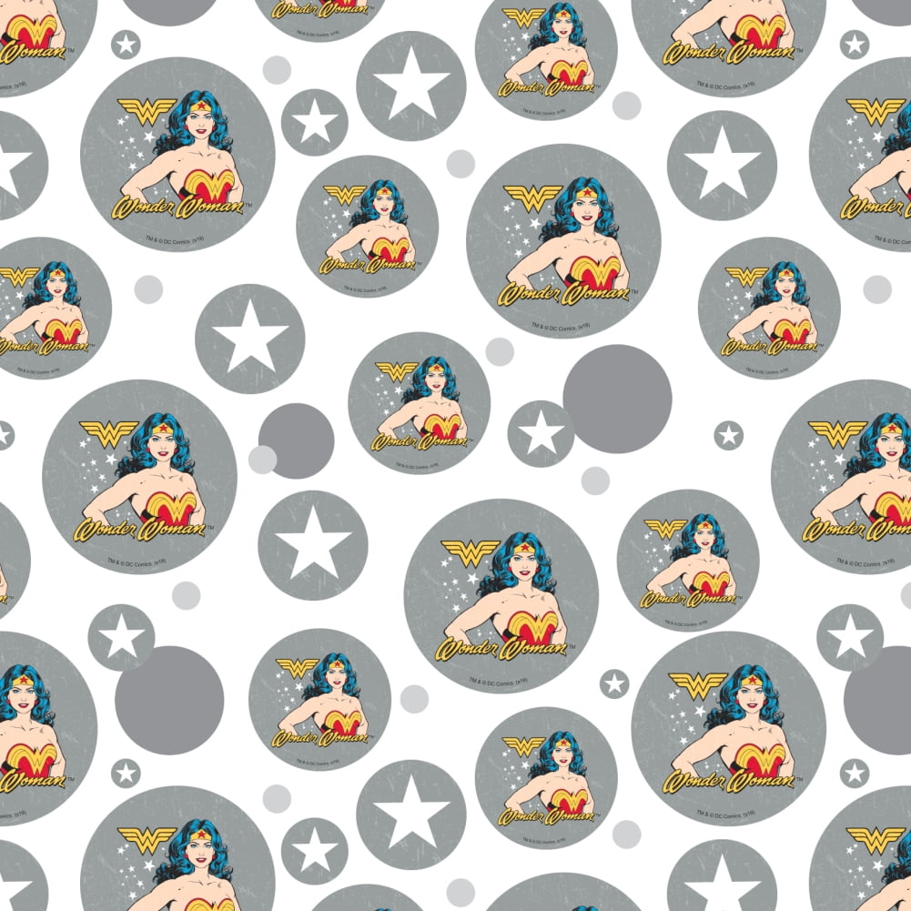 Wonder Woman Vintage Icon Premium Gift Wrap Wrapping Paper Roll