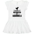 thumbnail image 3 of Inktastic Easily Distracted by Squirrels Girls Toddler Dress, 3 of 5