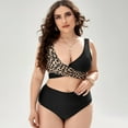 thumbnail image 1 of Plus Size Swimsuits for Women Plus Size Split Type Ruched Tummy Control Bathing Suit Swimwear Bikini Swimsuits for Girls on Clearance, 1 of 8