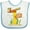 White and Blue, variant on Inktastic I'm O-fish-ally One Cute Clownfish First Birthday Boys or Girls Baby Bib