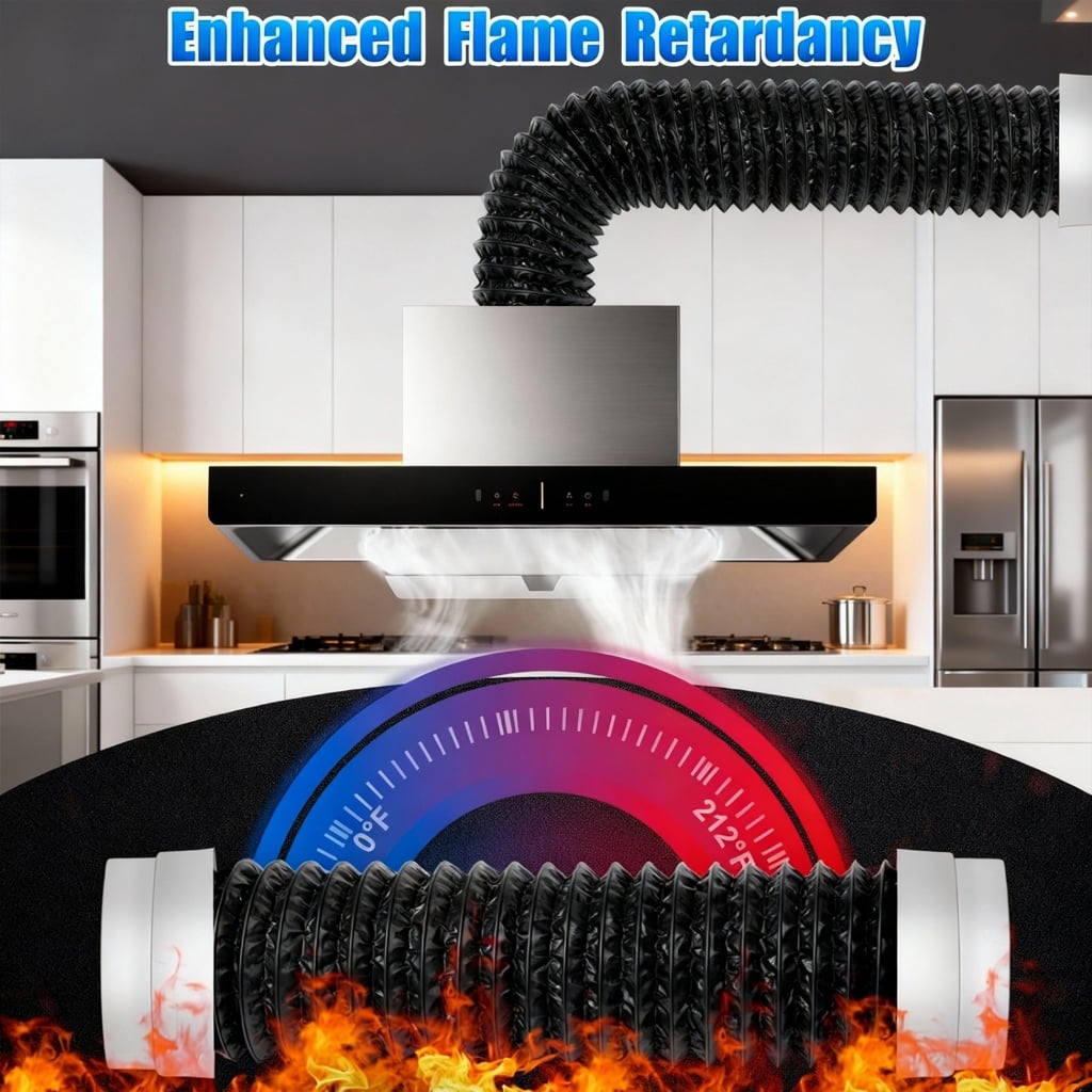 Flexible And Permanent Dryer Outlet Hose 5 Feet With PVC Coating For Noise Suppression