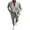 Green, variant on Men's 2-Piece Suit Set, Solid Color Business Dress With Pants, Formal Banquet Outfit For Spring/Summer Wedding & Office Khaki XL