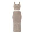 thumbnail image 3 of Madden NYC Women’s Cotton Crochet Tank Top and Midi Skirt Set, 2-Piece, Sizes XS-XXL, 3 of 4