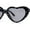Black Polka Dot Black, variant on Girls Kids Size Heart Shape Fun Print Plastic Sunglasses Clear Polka Dot Smoke