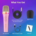 thumbnail image 6 of TONOR RGB Dynamic Karaoke Microphone for Singing with 5M XLR Cable, XLR Handheld Wired Microfono, Compatible with Karaoke Machine/Speaker/Amp/Mixer for Karaoke Singing, Speech, and Outdoor Activity, 6 of 9