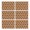 Brown Buffalo Pattern, variant on White Highland Cow Floral Pattern Summer Placemats Table Placemats Set Of 4-Linen Kitchen Washable Placemats Table Mats 11.8"x17.7" Non-Slip Heat Resistant