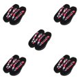 thumbnail image 2 of Baohd Japanese Clogs Slippers Geta Sandals Flops for Men Women Stylish and Comfortable Black Round Size 37 5Set, 2 of 6