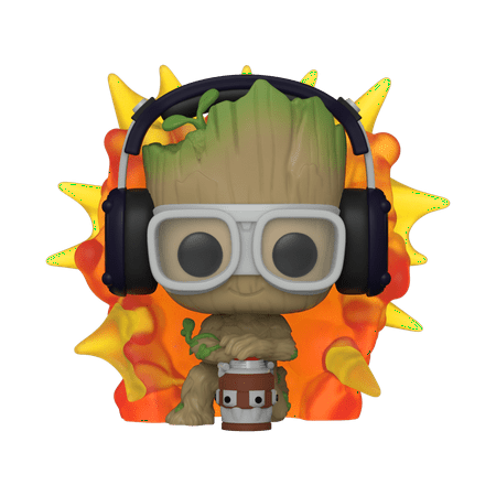 UPC: 0889698706537 | Funko Pop! Marvel: I Am Groot – Groot with Detonator Vinyl Bobblehead