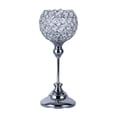 thumbnail image 2 of Candelabro de cristal elegante Perfecl decoración de mesa Plata 120x330mm, 2 of 8
