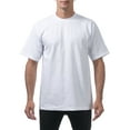 thumbnail image 2 of Pro Club Men's 6.5 oz Heavyweight Cotton Short Sleeve T-Shirt (3 Pack), White, 2X-Large, 2 of 3