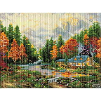 DIAMOND DOTZ® Evening at Autumn Lake Special Edition Diamond