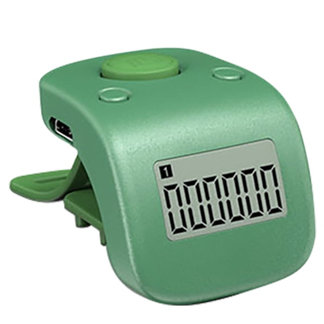 Methold Dispositivo de conteo de cuentas portátil con pantalla LCD digital de números de 6 dígitos Electrónica verde