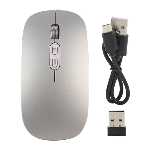 Ratón inalámbrico Bluetooth/2,4 Ghz óptico silencioso Yuxing 1600 DPI bajo consumo de energía