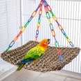 thumbnail image 3 of Flying Trapeze Bird Toy for Multi-Colored Chain, Seagrass Mat, Enrichment Toy Cockatiels, Snakes, Hamsters, Squirrels, Chameleons ( S ), 3 of 5