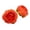 Orange, variant on Cotton Cloth Round Peony Single Simulated Flower,Artificial Round Peony Flower Heads Flower Buds for Wedding Flower Wall & Arrangement,Bridal Bouquets, Table Centerpieces, Parties,(Wine,)