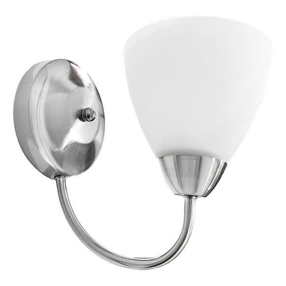 Lampara Arbotante Silver 1 Luz Pantalla De Cristal.