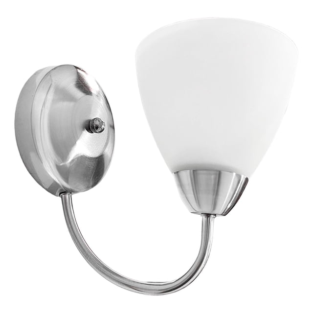 Lampara Arbotante Silver 1 Luz Pantalla De Cristal.