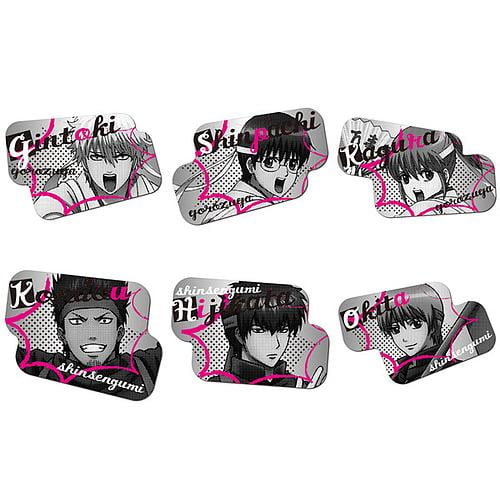 Gintama - Pins Collection Ver.2 (Assorted) Gintoki Sakata, Shinpachi Shimura, Kagura, Isao Kondou, Toshiro Hijikata, Sougo Okita