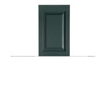 Perfect Shutters Premier Raised Panel Exterior Decorative Shutters, Heritage Green - 15 x 55 in.