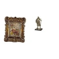 thumbnail image 1 of Marco de fotos,Marco de fotos retro Marco de fotos de mesa vintage,Marco de fotos adornado para colgar en la pared,decoración del hogar,Figura de escritorio,Estatua de, 1 of 8
