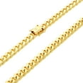 thumbnail image 5 of Nuragold 10k Real Yellow Gold Solid Miami Cuban Link 8mm Chain Bracelet (7"-9") Italian Jewelry for Men, 5 of 12