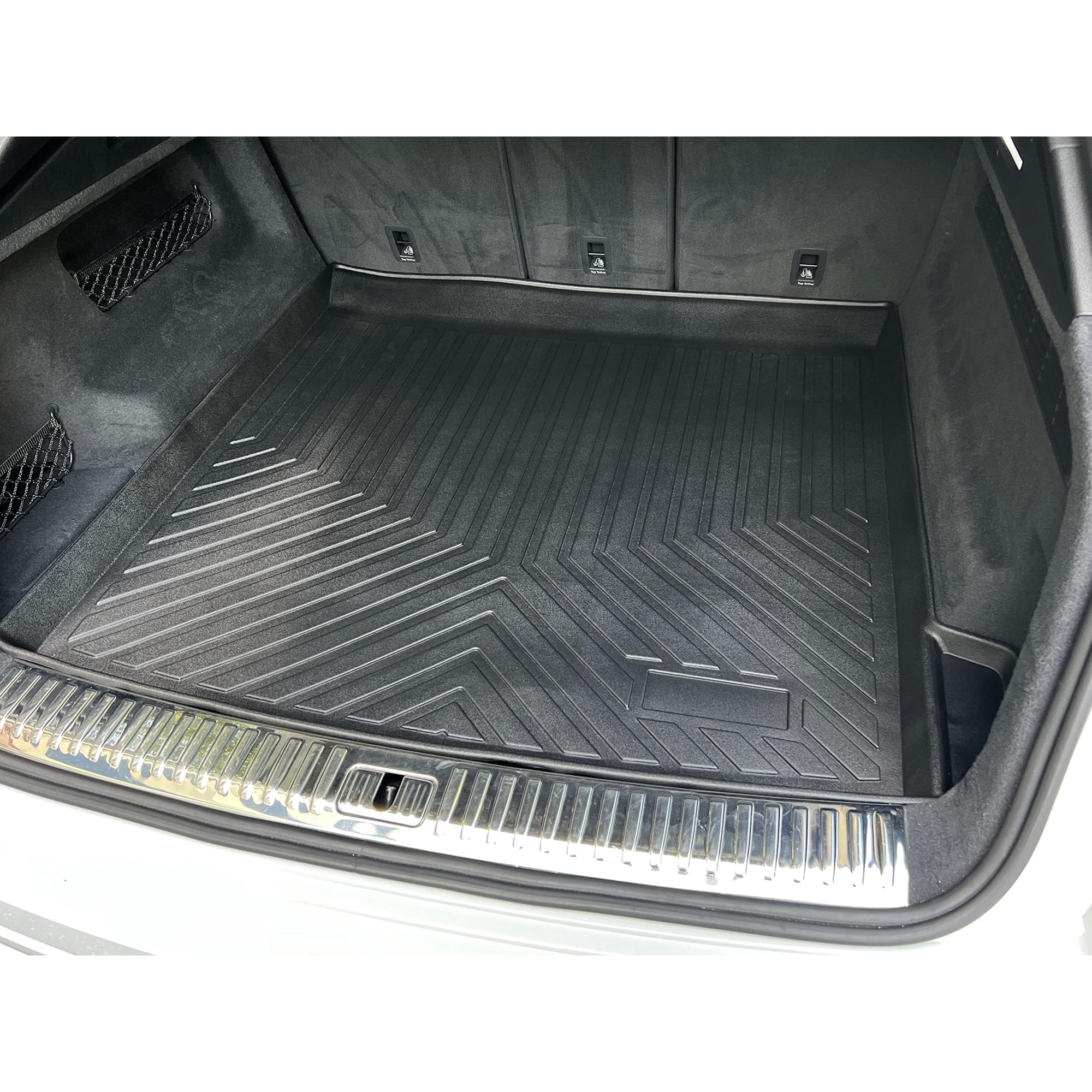 Premium Cargo Liner for Audi Q8 2019-2026 - 100% Protection - Custom Fit Car Trunk Mat - Easy-to-Wash & All-Season Black Cargo Mat - 3D Shaped Laser Measured Trunk Liners for Audi Q8 2019-2026 VT01