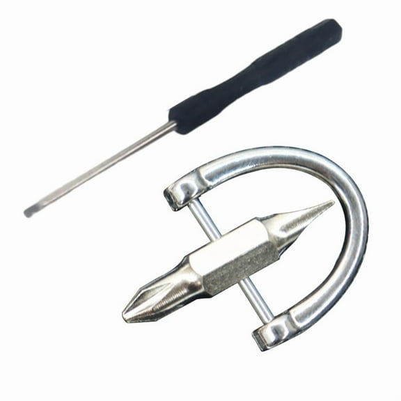 Portable Convenient Multifunctional Flathead Screwdriver Keychain For Hand Tool Home & Travel Needs Easy Access Anywhere