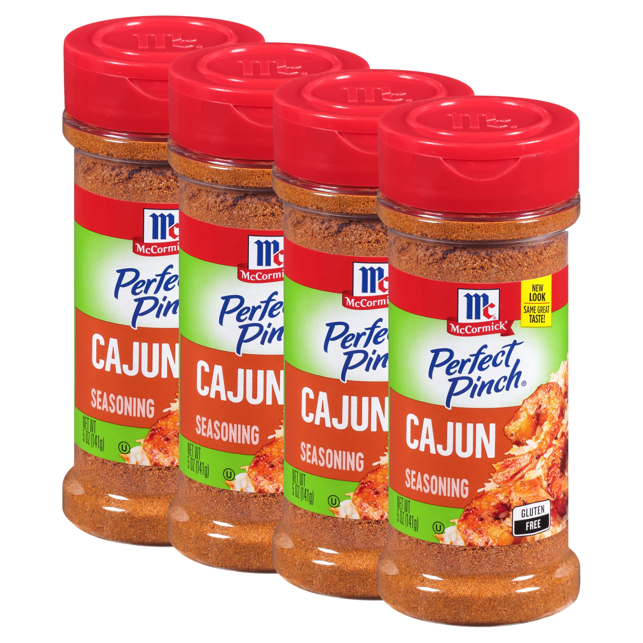 (4 pack) McCormick Perfect Pinch Cajun Seasoning, 5 oz Mixed Spices ...