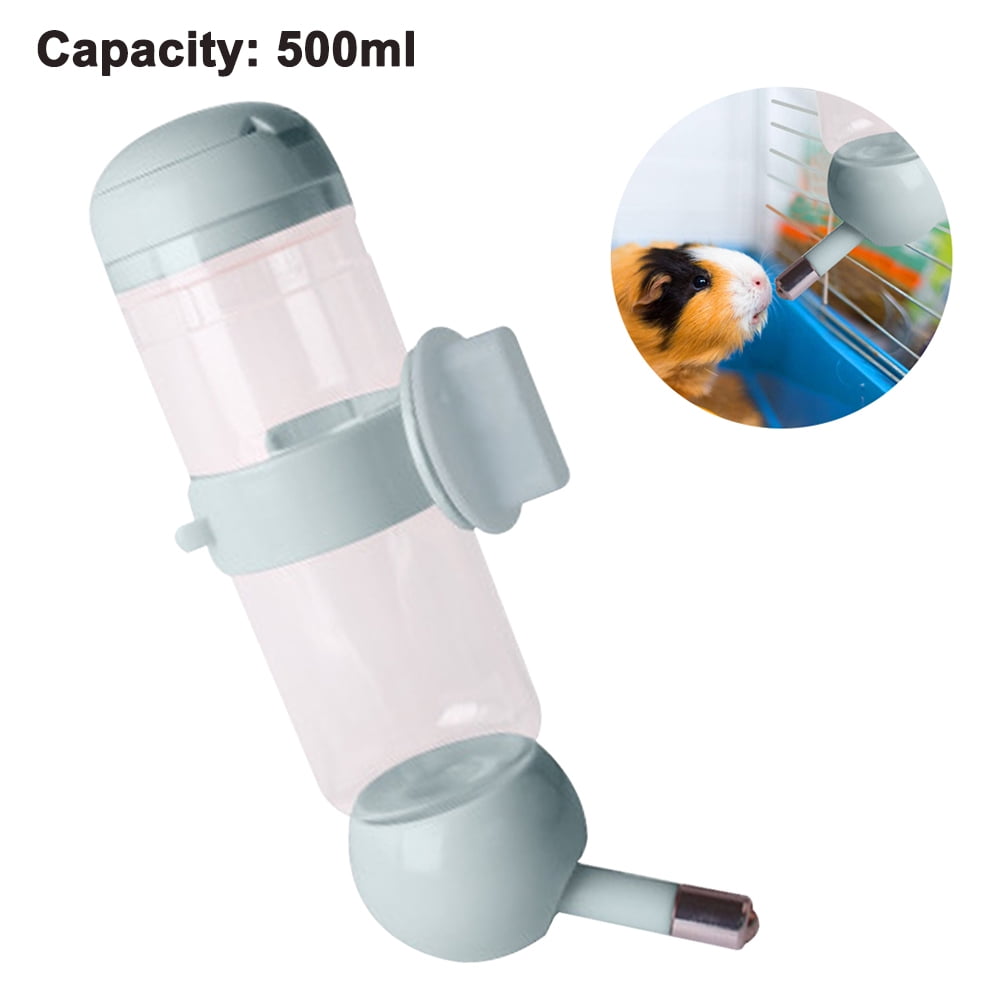 Easy to Install in Cage or Crate with Stainless Steel Sucker SunGrow Water Bottle for Puppy No Drip Pet Dispenser Bottle