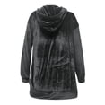 thumbnail image 5 of Dpytoraw Women's Fleece Hoodie, Long Sleeve Pullover for Streetwear Daily Gray XL, 5 of 6