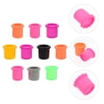 thumbnail image 2 of FRCOLOR Mic Bottom Rod Sleeve 10Pcs Wireless Microphone Bottom Sleeve Mic Rod Cover Random Color,1.85"X1.85"X1.77", 2 of 5