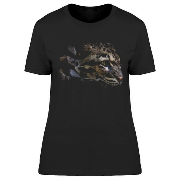 Beautiful Clouded Leopard T-Shirt Women -Image by Shutterstock, Female Small