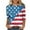 style04-Blue, variant on Womens Plus Size Womens 4th of July Shirt Plus Size 3/4 Sleeve Crewneck Summer Tee Tops Independence Day Print Shirt Stars Stripe Blouses Navy XXXL My Recent Placed