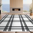 thumbnail image 2 of Design&I 3'x5' Ultra Soft Throw Mat, Plaid Windowpane Grid Vintage Farmhouse Fall Checkered Doormat Playful None Fluffy Washable Easy Care Indoor rug for Bedside Hallway, 2 of 7