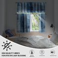 thumbnail image 5 of Blue Blackout Kitchen Curtains Tiers and Valances Set 3 Piece for Windows Grey Kitchen Window Curtains Set,Modern Abstract Art Valances for Living Room(36" Tiers Set), 5 of 6