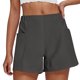 thumbnail image 2 of Combinadores Cortos para las Mujeres de Ajuste Suelto, Punk Hippie Sólido, Pantalones Sueltos de Bolsillo de la Ropa Callejera Jogger, 2 of 7