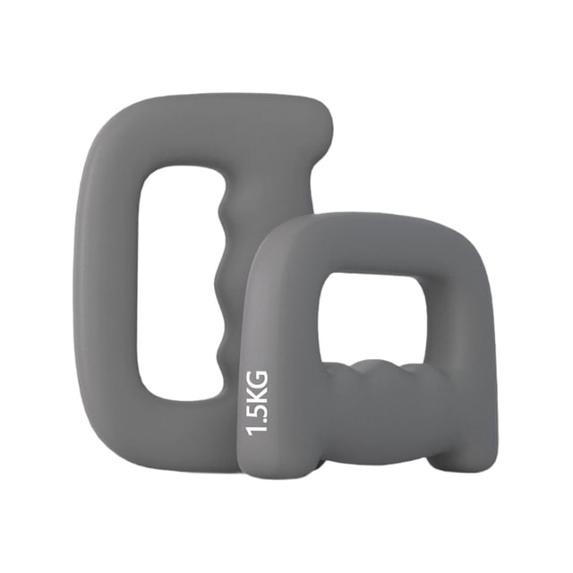 tamizeot 2x Walking Shadow Boxing MMA Training Cardio Small Dumbbell For Boxing Hand Weight Elevate Workouts Effectively Gray 1.5kg