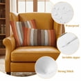 thumbnail image 4 of Burnt Orange Brown Outdoor Pillow Covers, Waterproof Decorative Throw Pillowcases Set of 2, Farmhouse Vintage Wooden Couch Cushion Cases with Zipper for Outside Patio Garden Sofa 20"x12", 4 of 9