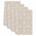thumbnail image 2 of Beige Damask Kitchen Towels Set of 4, Vintage Country Scroll Floral Patterned Absorbent Dish Towels for Kitchen, Microfiber Hand Towel, Quick Drying Tea Towel for Cleaning Decorative Dishcloths, 2 of 7