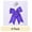 Purple, variant on Yama Ribbon White Grosgrain Bow Tail, 1 Each
